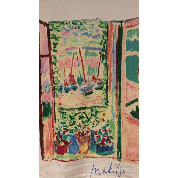 Henri Matisse Open Window Paris Art Graphic T Shirt White XS TP - Picture 2 of 4